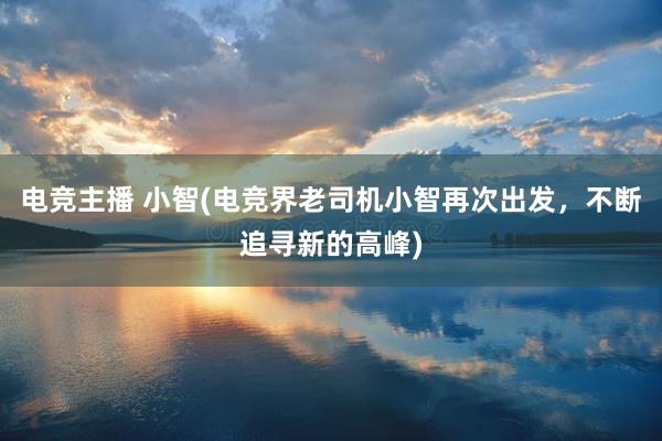 电竞主播 小智(电竞界老司机小智再次出发，不断追寻新的高峰)