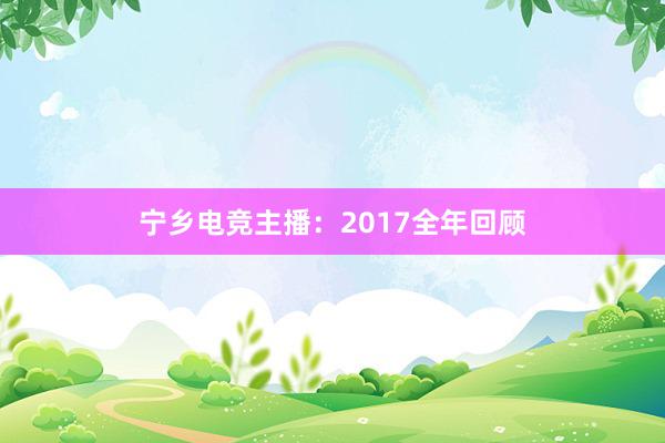 宁乡电竞主播：2017全年回顾