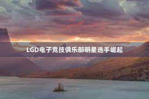 LGD电子竞技俱乐部明星选手崛起