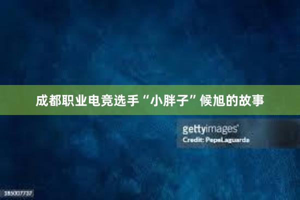 成都职业电竞选手“小胖子”候旭的故事