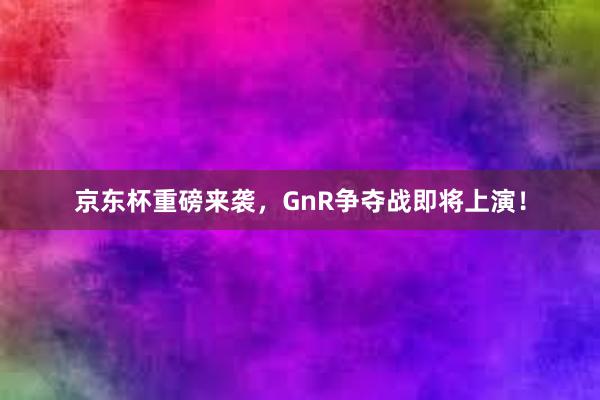 京东杯重磅来袭，GnR争夺战即将上演！